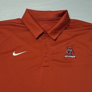Nike Dri-FIT Crimson Tide Polo Shirt Medium Athletic Golf Core Roll Tide SEC